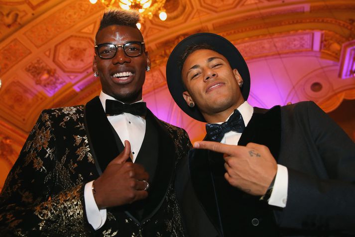 Paul Pogba og Neymar á góðri stundu.