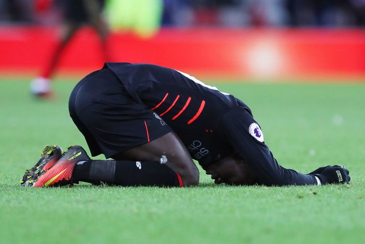 Sadio Mane gaf ekki leynt vonbrigðum sínum.