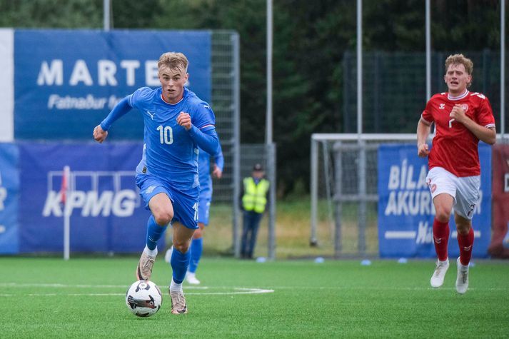 Kristall Máni var allt í öllu þegar Ísland pakkaði Danmörku saman.