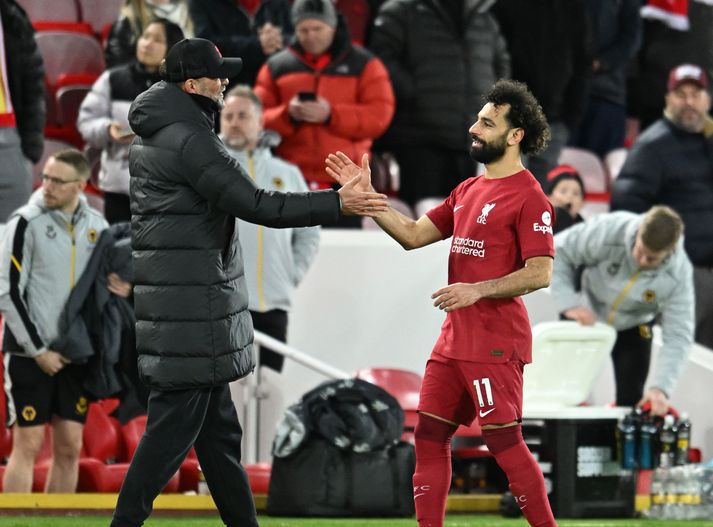 Jürgen Klopp hefur engar áhyggjur af framtíð Salah hjá Liverpool.