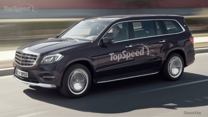 Mercedes Benz Maybach yrði lengri útgáfa GL-jeppans og með 12 strokka vél og tveimur forþjöppum.