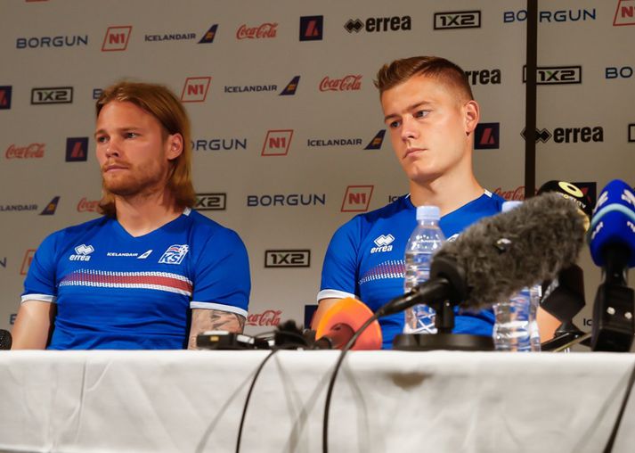 Birkir Bjarnason og Alfreð Finnbogason koma báðir sjóðheitir á EM.