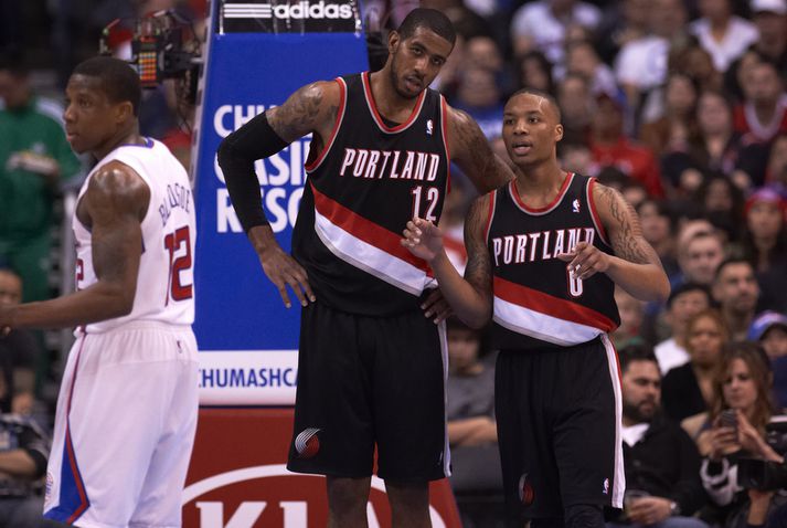 LaMarcus Aldridge og Damian Lillard hafa farið fyrir óvæntu gengi Portland Trail Blazers í vetur.