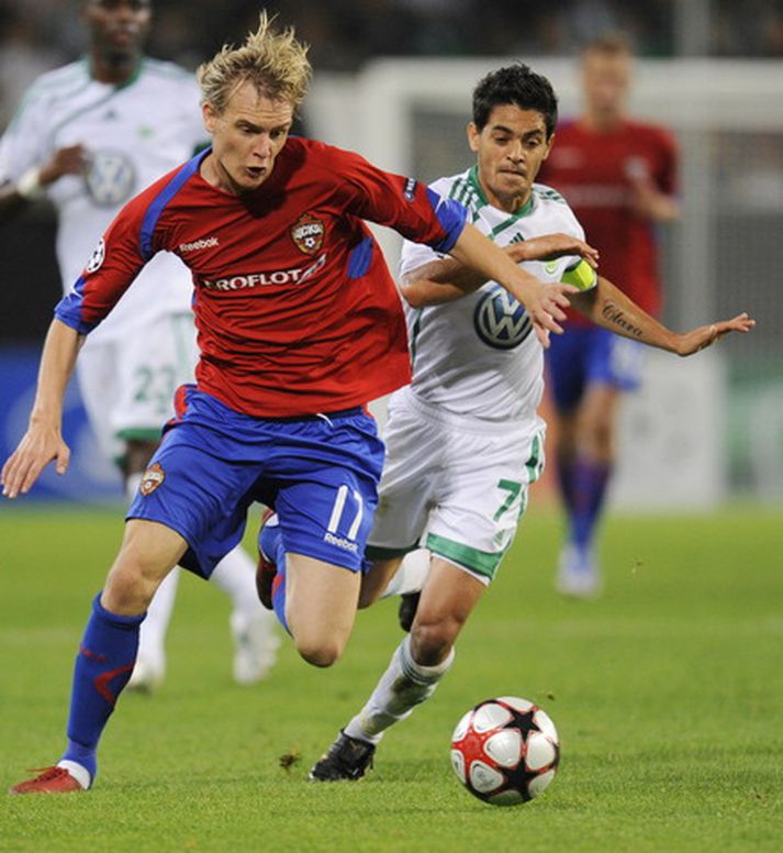 Milos Krasic í leik með CSKA Moskvu.