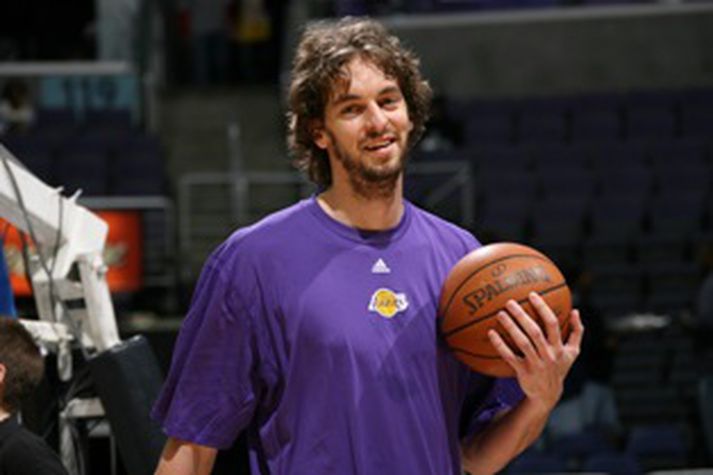 Gasol æfði með Lakers í dag