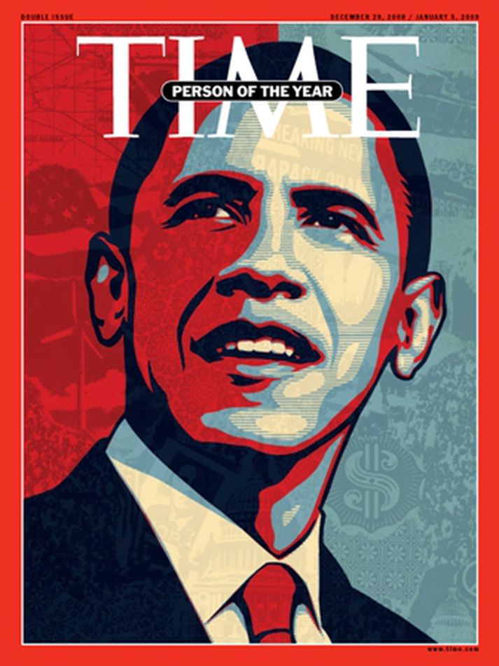 Fréttatímaritið Time hefur valið Barack Obama mann ársins 2008.