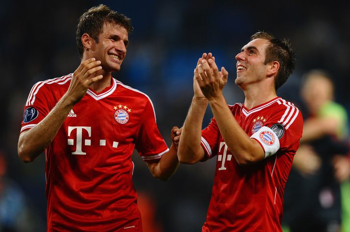 Philipp Lahm og Thomas Müller.