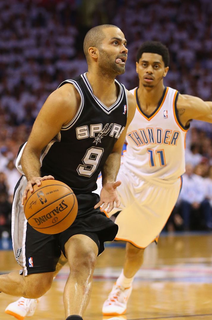 Tony Parker í leik gegn Oklahoma City Thunder