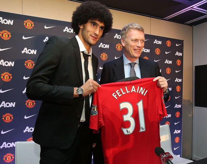 Fellaini var annar af tveimur leikmönnum sem Moyes keypti til United.