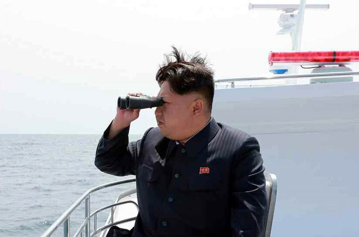 Kim Jong-un, einræðisherra Norður-Kóreu.