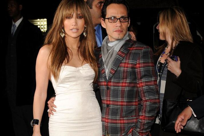 Jennifer Lopez og Marc Anthony þegar allt lék í lyndi.