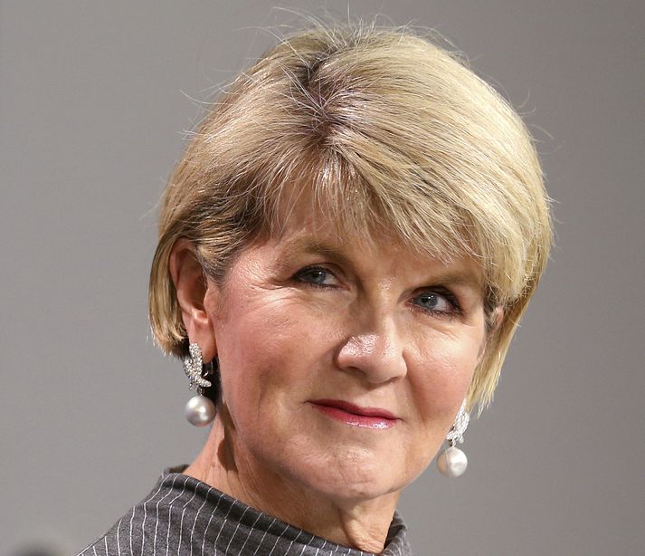 Julie Bishop hefur gegnt emætti utanríkisráðherra Ástralíu frá árinu 2013.