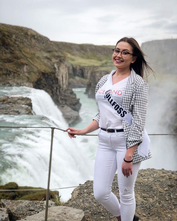 Alexandra Mujitain Fikradóttir tekur þátt í Miss Universe Iceland 2019.