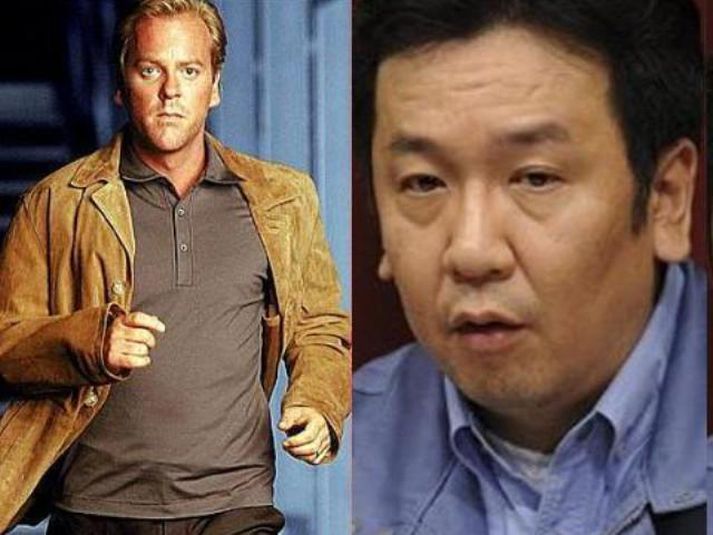 Jack Bauer t.v. og japanski Bauerinn, t.h.