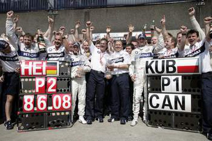 BMW vann fyrsta sigur sinn á þessu ári með Robert Kubica og Nick Heidfeld hefur átt ágæta spretti á köflum.