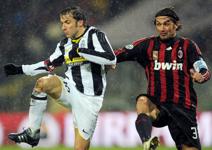 Del Piero og Maldini