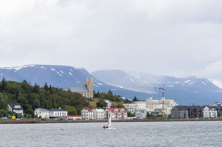 Það er mikill hiti fyrir norðan, sérstaklega á Akureyri.