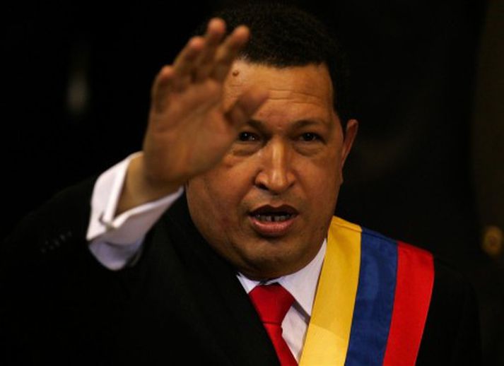Hugo Chavez forseti Venesúela.