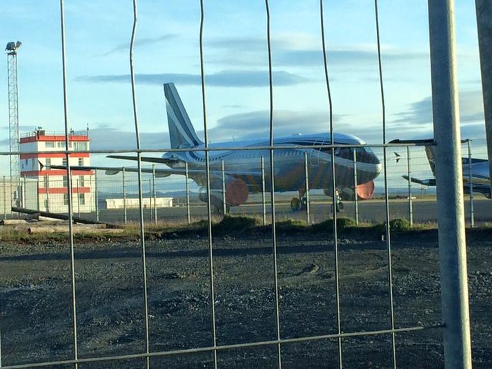 M-KATE á Reykjavíkurflugvelli.