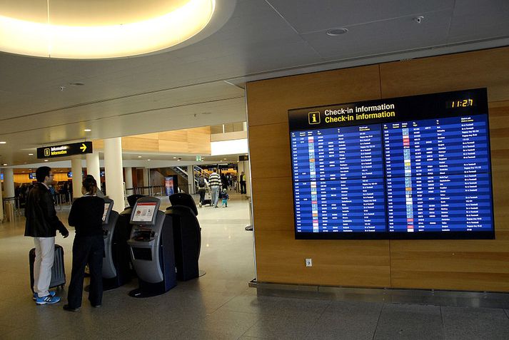 Frá Kastrup-flugvelli í Kaupmannahöfn.