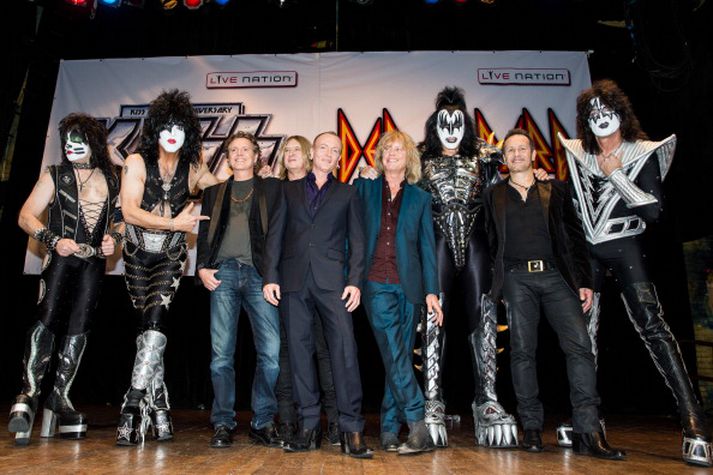 Tvær goðsagnakenndar sveitir, Kiss og Def Leppard