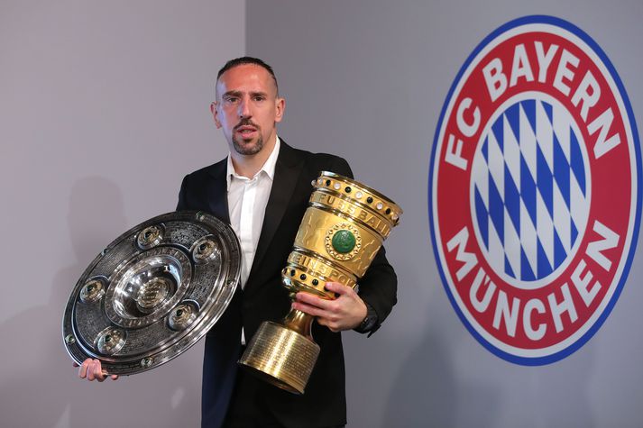 Ribéry vann tvöfalt á sínu síðasta tímabili hjá Bayern München.