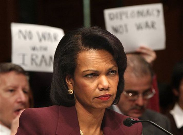 Condoleezza Rice þykir hörð í horn að taka.