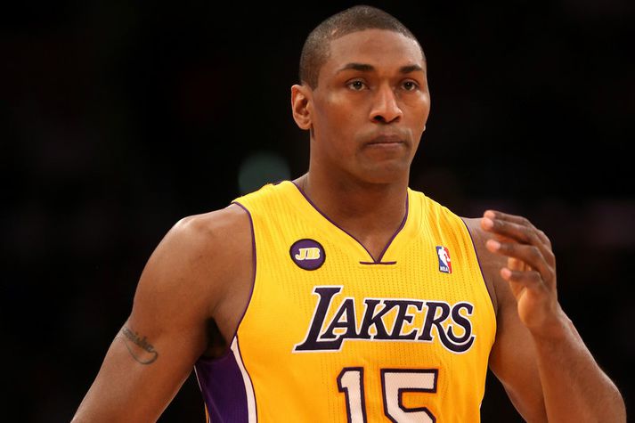 Metta World Peace í búning LA Lakers.