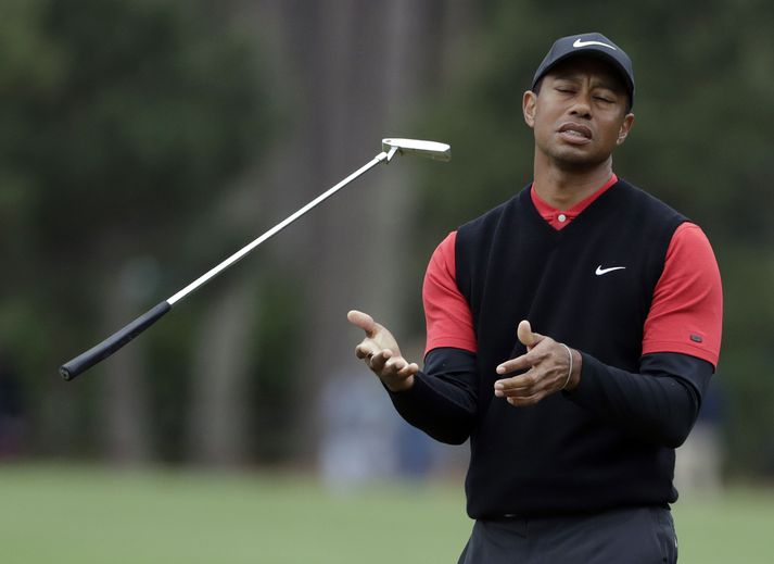 Tiger Woods sleit hásin á dögunum og verður ekkert meira með á þessu tímabili.