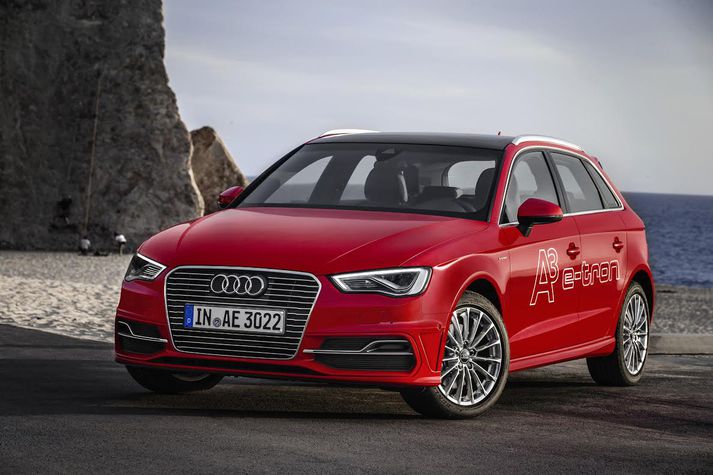 Audi A3 E-Tron er einn frumsýningarbíla Heklu í Fífunni.