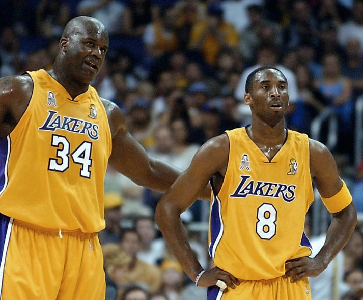 Shaq og Kobe Bryant mynduðu svakalegt teymi hjá Lakers þrátt fyrir að vera sjaldnast skoðanabræður.