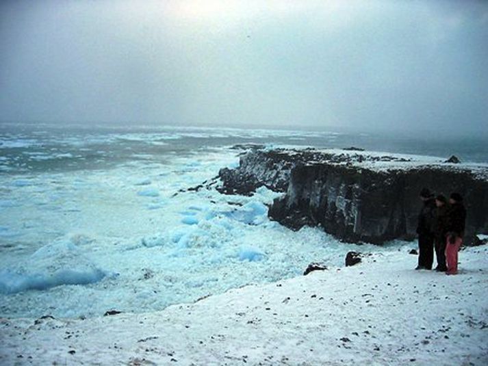 Hafís við Grímsey. Myndin er úr safni og tengist ekki fréttinni beint.