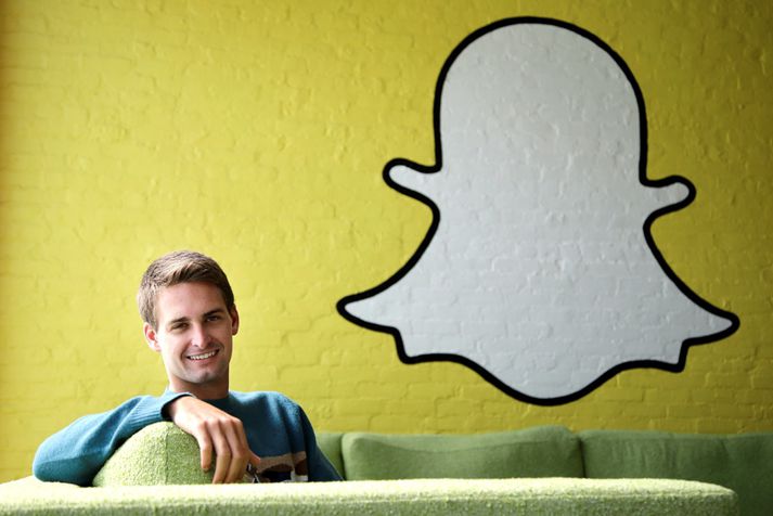 Evan Spiegel, annar stofnenda Snapchat.