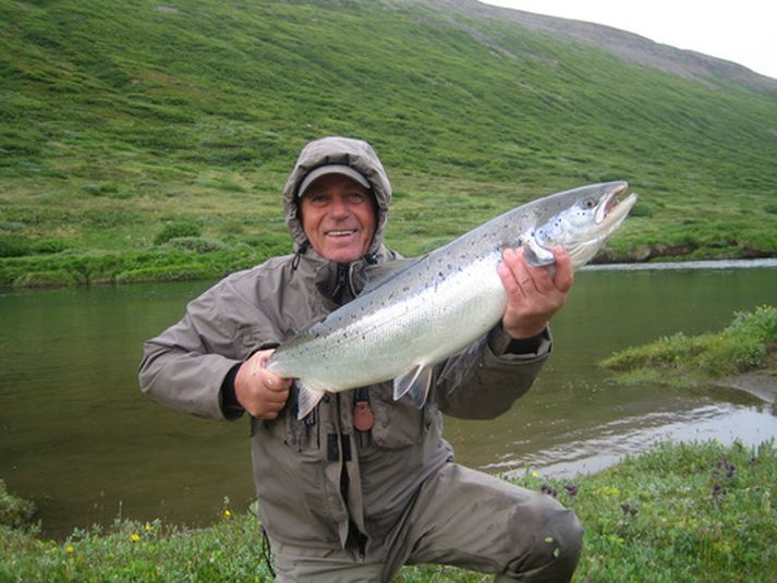 Flottur lax úr Langadalsá þann 15. júlí