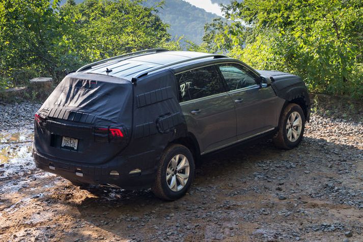 Volkswagen Atlas í prufuakstri.