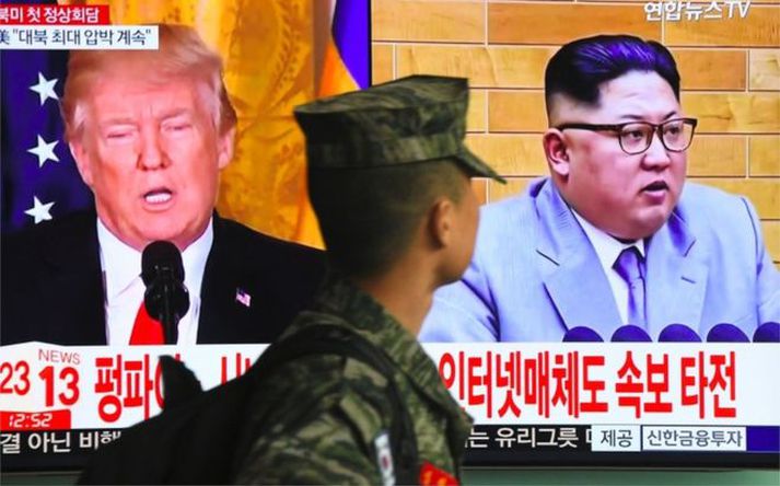 Trump leggur til að þeir Kim hittist í Kóreu