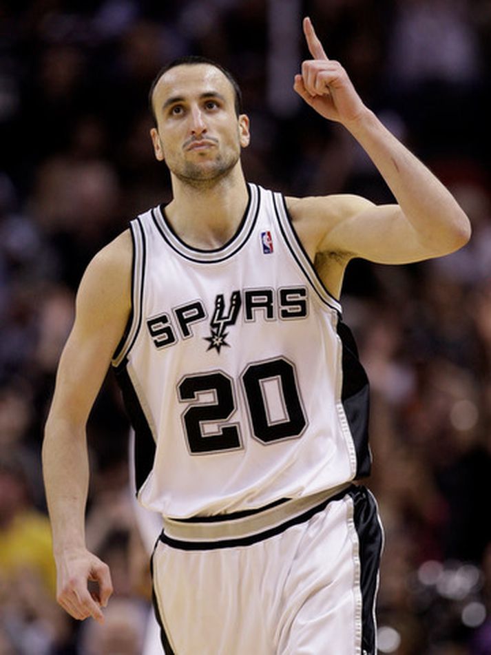 Manu Ginobili var frábær í nótt.