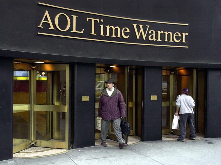 Frá skrifstofum AOL og Time Warner árið 2001.