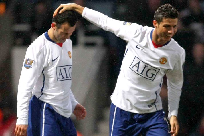 Ryan Giggs og Cristiano Ronaldo.