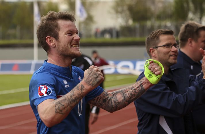 Landsliðsfyrirliðin Aron Einar Gunnarsson.