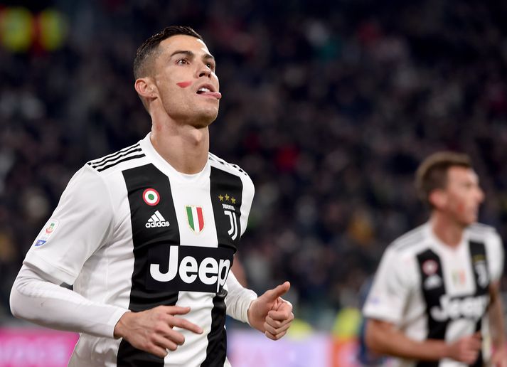 Cristiano Ronaldo er á toppnum með Juventus.