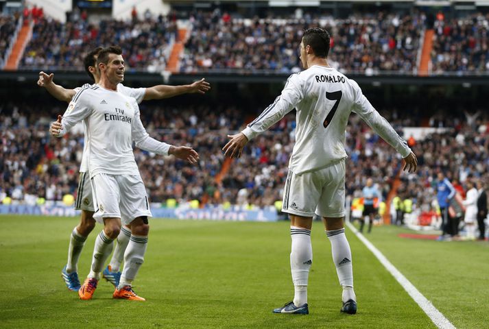 Gareth Bale og Cristiano Ronaldo komu við sögu í kvöld.