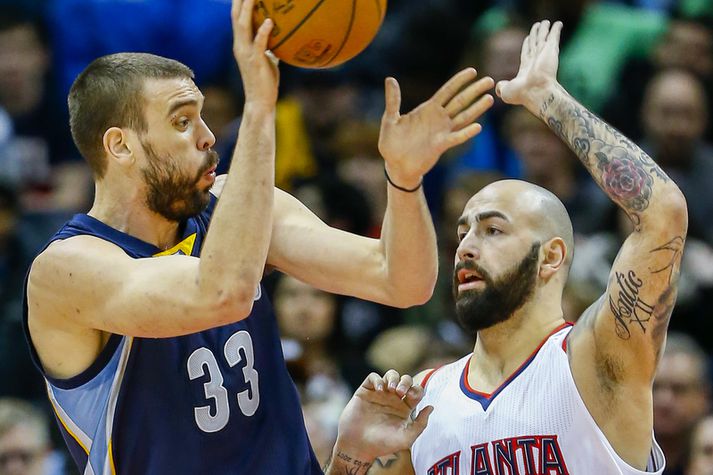 Marc Gasol átti flottan leik fyrir Memphis.