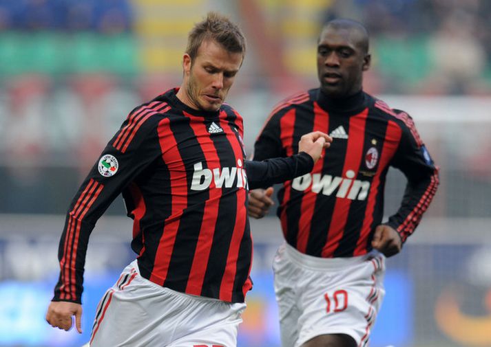 Beckham og Seedorf saman hjá Milan.