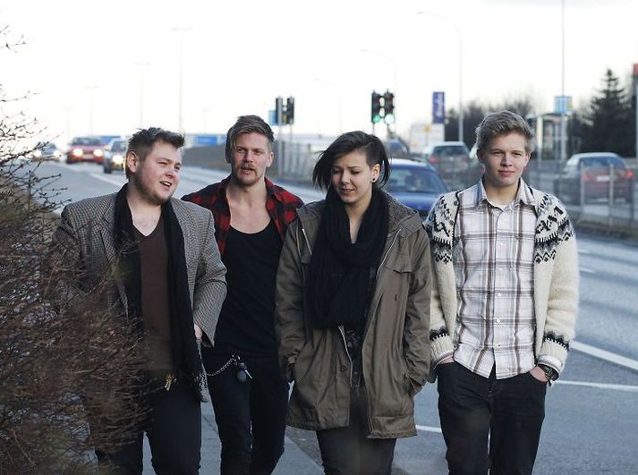 Of Monsters and Men Sigursveit Músíktilrauna árið 2010 er ein þeirra sveita sem troða upp á Græna hattinum á Airwaves-tónleikum á laugardaginn.Fréttablaðið/Stefán