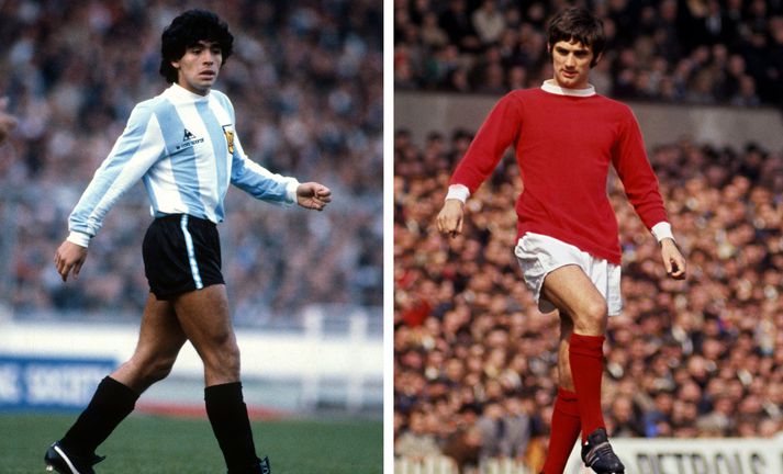 Diego Maradona og George Best létust sama dag, 25. nóvember.