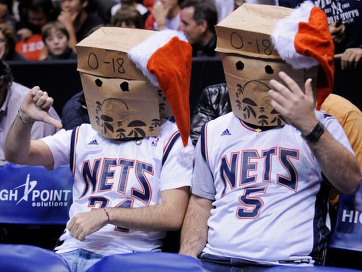 Stuðningsmenn New Jersey Nets eru í felum þessa dagana.