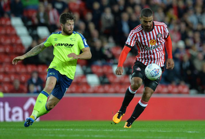 Lewis Grabban skoraði mark Sunderland í kvöld.