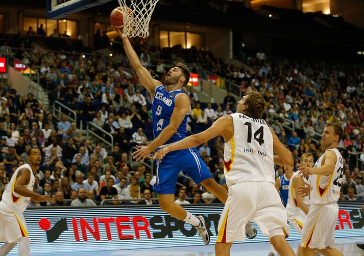 Jón Arnór Stefánsson í leik með landsliðinu á Eurobasket.