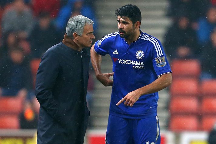 Diego Costa og José Mourinho unnu deildina saman en svo fór að halla undan fæti.